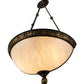 Meyda Lighting Whitesboro Middle School Auditorium 20" 2-Light Gold & Black Wall Sconce With Creme Carrare Shade Glass