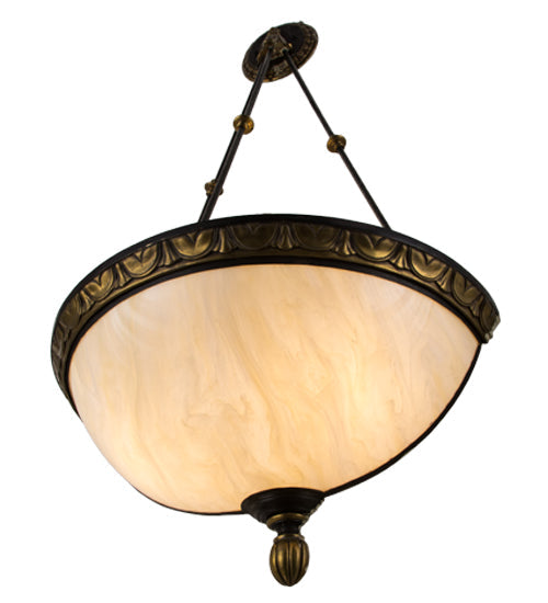 Meyda Lighting Whitesboro Middle School Auditorium 20" 2-Light Gold & Black Wall Sconce With Creme Carrare Shade Glass