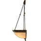 Meyda Lighting Whitesboro Middle School Auditorium 20" 2-Light Gold & Black Wall Sconce With Creme Carrare Shade Glass