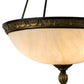 Meyda Lighting Whitesboro Middle School Auditorium 20" 2-Light Gold & Black Wall Sconce With Creme Carrare Shade Glass