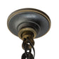 Meyda Lighting Whitesboro Middle School Auditorium 55" 24-Light Black Chandelier With White & Cream Idalight Shade