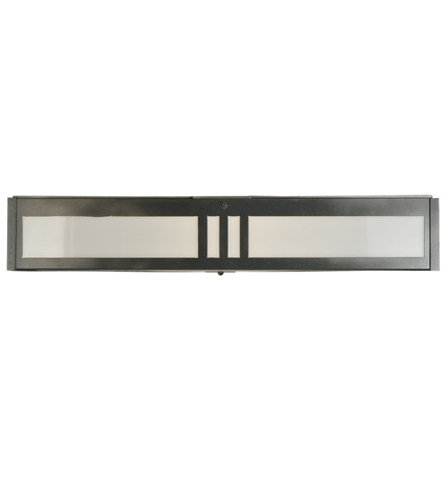 Meyda Lighting Whitewing 249975 36"Sq 4-Light Blackened Pewter Flush Mount Light With White Statuario Idalight Shade