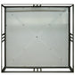 Meyda Lighting Whitewing 249975 36"Sq 4-Light Blackened Pewter Flush Mount Light With White Statuario Idalight Shade