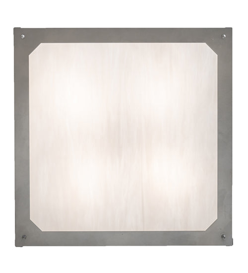 Meyda Lighting Whitewing 25" 4-Light Nickel Prime Pendant Light With White Art Shade Glass