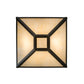 Meyda Lighting Whitewing 26" 2-Light Timeless Bronze Inverted Pendant Light With Sahara Taupe Idalight Shade Glass