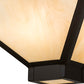 Meyda Lighting Whitewing 26" 2-Light Timeless Bronze Inverted Pendant Light With Sahara Taupe Idalight Shade Glass