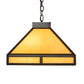 Meyda Lighting Whitewing 26" 2-Light Timeless Bronze Prime Pendant Light With Amber Tawnyrock Idalight Shade