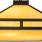 Meyda Lighting Whitewing 26" 2-Light Timeless Bronze Prime Pendant Light With Amber Tawnyrock Idalight Shade