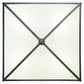 Meyda Lighting Whitewing 36" 4-Light Gray Flush Mount Light With White Shade Glass