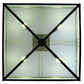 Meyda Lighting Whitewing 36" 4-Light Gray Flush Mount Light With White Shade Glass