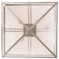 Meyda Lighting Whitewing 51" 4-Light Nickel Flush Mount Light With Whitestone Idalight Shade Glass
