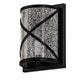 Meyda Lighting Whitewing 6" Textured Black Wall Sconce With Tundra Idalight Shade Glass