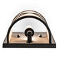 Meyda Lighting Whitewing 6" Textured Black Wall Sconce With Tundra Idalight Shade Glass