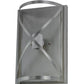 Meyda Lighting Whitewing 8" 2-Light Brushed Nickel Wall Sconce With Tundra Idalight Shade Glass