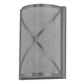 Meyda Lighting Whitewing 8" 2-Light Brushed Nickel Wall Sconce With Tundra Idalight Shade Glass