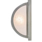 Meyda Lighting Whitewing 8" 2-Light Brushed Nickel Wall Sconce With Tundra Idalight Shade Glass