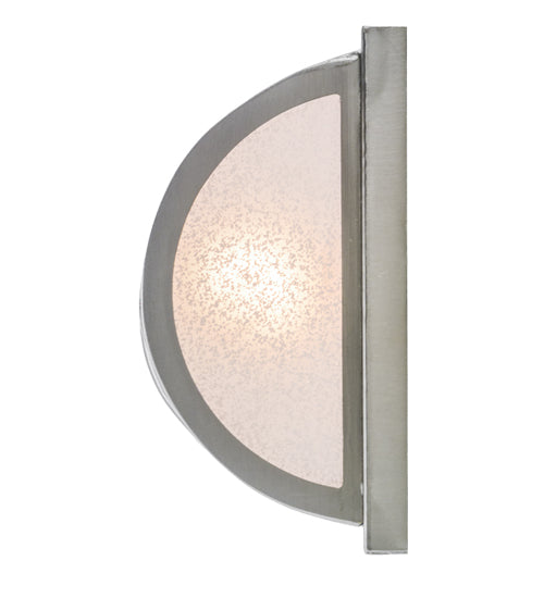 Meyda Lighting Whitewing 8" 2-Light Brushed Nickel Wall Sconce With Tundra Idalight Shade Glass