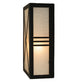 Meyda Lighting Whitewing 8" Blackwash Wall Sconce With Tundra Idalight Shade