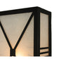 Meyda Lighting Whitewing 8" Blackwash Wall Sconce With Tundra Idalight Shade
