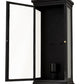 Meyda Lighting Whitman 10" Wrought Iron Wall Sconce With Clear Shade Glass