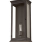 Meyda Lighting Whitman 10" Wrought Iron Wall Sconce With Clear Shade Glass