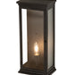 Meyda Lighting Whitman 10" Wrought Iron Wall Sconce With Clear Shade Glass