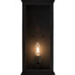 Meyda Lighting Whitman 10" Wrought Iron Wall Sconce With Clear Shade Glass