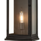 Meyda Lighting Whitman 10" Wrought Iron Wall Sconce With Clear Shade Glass