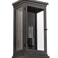 Meyda Lighting Whitman 202673 9" Old Wrought Iron Wall Sconce With Clear Shade Glass
