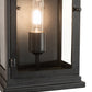 Meyda Lighting Whitman 202673 9" Old Wrought Iron Wall Sconce With Clear Shade Glass