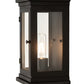 Meyda Lighting Whitman 7" Old Wrought Iron Wall Sconce With Clear Shade Glass
