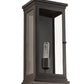 Meyda Lighting Whitman 9" Old Wrought Iron Wall Sconce With Clear Shade Glass