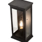 Meyda Lighting Whitman 9" Old Wrought Iron Wall Sconce With Clear Shade Glass