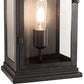 Meyda Lighting Whitman 9" Old Wrought Iron Wall Sconce With Clear Shade Glass