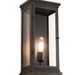 Meyda Lighting Whitman 9" Old Wrought Iron Wall Sconce With Clear Shade Glass