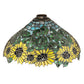 Meyda Lighting Wild Sunflower 15" Multi-Colored Stained Shade Glass