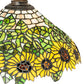 Meyda Lighting Wild Sunflower 15" Multi-Colored Stained Shade Glass