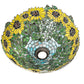 Meyda Lighting Wild Sunflower 15" Multi-Colored Stained Shade Glass