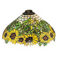 Meyda Lighting Wild Sunflower 15" Multi-Colored Stained Shade Glass