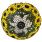 Meyda Lighting Wild Sunflower 16" Yellow & Green Shade Glass