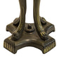 Meyda Lighting Wild Sunflower 25" 2-Light Antique Brass Table Lamp With Sunflower Shade Glass