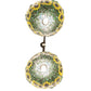 Meyda Lighting Wild Sunflower 35" 2-Light Mahogany Bronze Island Pendant Light With Multi-Colored Shade Glass