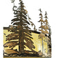 Meyda Lighting Wildlife 62" 10-Light Antique Copper Inverted Pendant Light With Botticino Idalight Shade Glass