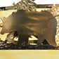 Meyda Lighting Wildlife 62" 10-Light Antique Copper Inverted Pendant Light With Botticino Idalight Shade Glass
