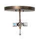 Meyda Lighting Wildlife at Dusk 22" 4-Light Dark Burnished Antique Copper Semi-flush Mount Light With Amber Mica Shade Glass