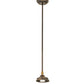 Meyda Lighting Wildlife at Dusk 9" Light Burnished Antique Copper Mini Pendant Light With Silver Mica Shade Glass