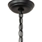 Meyda Lighting Wildlife at Pine Lake 10" 3-Light Textured Black Pendant Light With Ambra Siena Idalight Shade