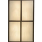 Meyda Lighting Wildlife at Pine Lake 36" 8-Light Timeless Bronze Flush Mount Light With Multi-Colored Shade Glass