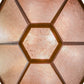 Meyda Lighting Wildlife at Pine Lake 60" 9-Light Rust Inverted Pendant Light With Silver Mica Shade Glass