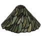 Meyda Lighting Willow 12" Green & Ivory Jadestone Shade